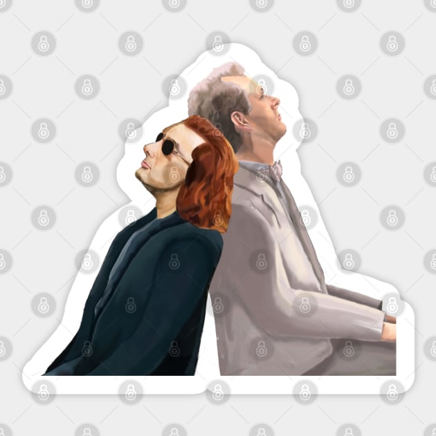 Good Omens Sticker by drawingsbymegsart